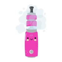 süßer lustiger vape-charakter. vektor hand gezeichnete karikatur kawaii charakter illustration symbol. isoliert auf weißem Hintergrund. Vape-Charakter-Konzept