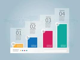 abstrakta steg infographic presentationsrapport vektor