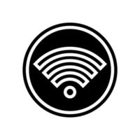 internet wifi zeichen glyph symbol vektor illustration