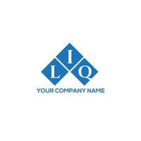 liq kreativa initialer brev logotyp koncept. liq letter design.liq letter logotyp design på vit bakgrund. liq kreativa initialer brev logotyp koncept. liq bokstav design. vektor