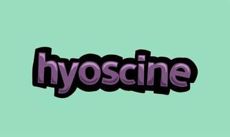 hyoscine bakgrund skriva vektor design