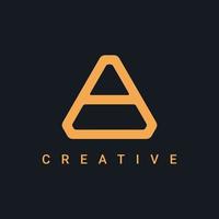 kreatives logodesign mit buchstabe a. einfache und saubere Logo-Vektorvorlage vektor