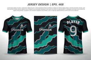 Trikot Design Sublimation T-Shirt Premium geometrisches Muster unglaubliche Vektorkollektion für Fußball Fußballrennen Radfahren Gaming Motocross Sport vektor