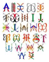 Abbildung Embleme von Buchstaben vektor