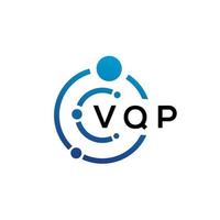 vqp brev teknik logotyp design på vit bakgrund. vqp kreativa initialer bokstaven det logotyp koncept. vqp bokstavsdesign. vektor