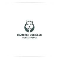 logo design hamster business vektor