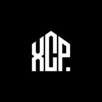 xcp brev logotyp design på svart bakgrund. xcp kreativa initialer brev logotyp koncept. xcp brev design. vektor