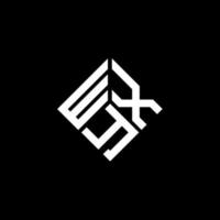 wxy-Buchstaben-Logo-Design auf schwarzem Hintergrund. wxy kreative Initialen schreiben Logo-Konzept. wxy Briefdesign. vektor