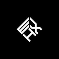 wxh-Buchstaben-Logo-Design auf schwarzem Hintergrund. wxh kreative Initialen schreiben Logo-Konzept. wxh Briefgestaltung. vektor