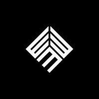 WWM-Brief-Logo-Design auf schwarzem Hintergrund. wwm kreative Initialen schreiben Logo-Konzept. wwm Briefgestaltung. vektor