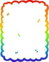 Regenbogen-Gradientenlinie Zeichnung Cartoon-Keks vektor