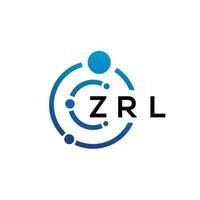 zrl brev teknik logotyp design på vit bakgrund. zrl kreativa initialer bokstaven det logotyp koncept. zrl bokstavsdesign. vektor