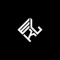 wlk-Buchstaben-Logo-Design auf schwarzem Hintergrund. wlk kreative Initialen schreiben Logo-Konzept. wlk Briefgestaltung. vektor