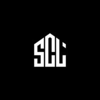 scl brev logotyp design på svart bakgrund. scl kreativa initialer bokstavslogotyp koncept. scl bokstavsdesign. vektor