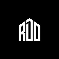 rdo brev design.rdo brev logotyp design på svart bakgrund. rdo kreativa initialer brev logotyp koncept. rdo brev design.rdo brev logotyp design på svart bakgrund. r vektor