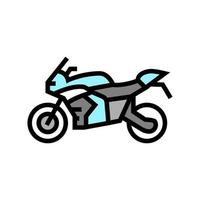 motorcykel transport färg ikon vektor illustration