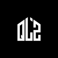 qlz-Buchstaben-Design. qlz-Buchstaben-Logo-Design auf schwarzem Hintergrund. qlz kreative Initialen schreiben Logo-Konzept. qlz Briefgestaltung. vektor