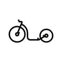 Trial Fahrrad Farbsymbol Vektor Illustration