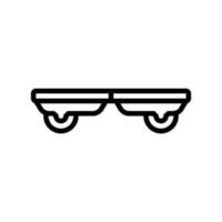 Waveboard Fahrzeuglinie Symbol Vektor Illustration