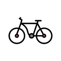 Fahrradtransport Farbe Symbol Vektor Illustration