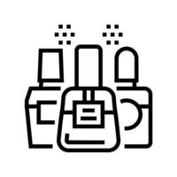 Nagellack Symbol Leitung Vektor Illustration