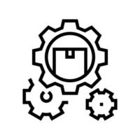 Arbeitsmechanismus Symbol Leitung Vektor Illustration liefern