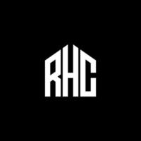rhc bokstav design.rhc bokstav logo design på svart bakgrund. rhc kreativa initialer brev logotyp koncept. rhc bokstav design.rhc bokstav logo design på svart bakgrund. r vektor