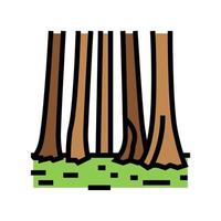 Sequoia nationalpark färgikon vektorillustration vektor