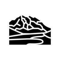 mckinley mount glyph symbol vektorillustration vektor