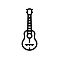 gitarre musiker instrument linie symbol vektor illustration