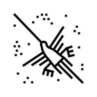 nazca bild linje ikon vektor illustration