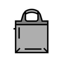 Shopper Tasche Farbsymbol Vektor Illustration