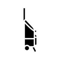 kundvagn väska glyf ikon vektor illustration