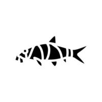 clown loaches glyph ikon vektorillustration vektor