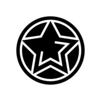 Star Game Award Glyphen-Symbol-Vektorillustration vektor