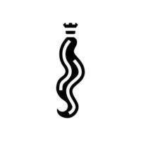 lockiges haar zubehör glyph symbol vektor illustration