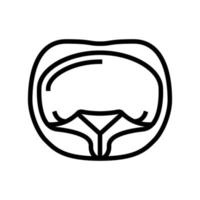 Tortellini Pasta Symbol Leitung Vektor Illustration