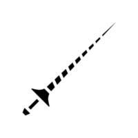 lans medeltida glyph ikon vektorillustration vektor