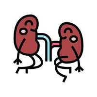 njure sjukvård färg ikon vektor illustration