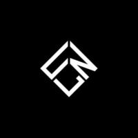unl-Buchstaben-Logo-Design auf schwarzem Hintergrund. unl kreatives Initialen-Buchstaben-Logo-Konzept. unl Briefgestaltung. vektor