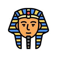 Pharao Ägypten Farbe Symbol Vektor Illustration