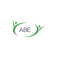 abe brev logotyp design på vit bakgrund. abe kreativa initialer brev logotyp koncept. abe bokstavsdesign. vektor