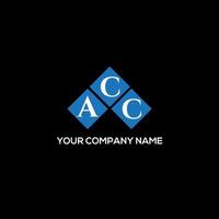 acc brev logotyp design på svart bakgrund. acc kreativa initialer brev logotyp koncept. acc bokstavsdesign. vektor