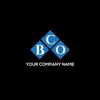bco-Buchstaben-Logo-Design auf schwarzem Hintergrund. bco kreatives Initialen-Brief-Logo-Konzept. bco Briefgestaltung. vektor