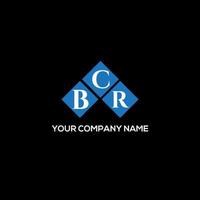 bcr-Buchstaben-Logo-Design auf schwarzem Hintergrund. bcr kreative Initialen schreiben Logo-Konzept. bcr Briefgestaltung. vektor