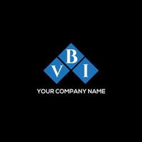 Vbi-Brief-Logo-Design auf schwarzem Hintergrund. vbi kreatives Initialen-Buchstaben-Logo-Konzept. vbi Briefgestaltung. vektor