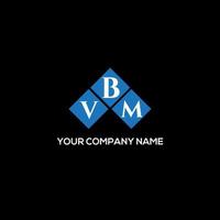 vbm-Brief-Logo-Design auf schwarzem Hintergrund. vbm kreative Initialen schreiben Logo-Konzept. vbm Briefgestaltung. vektor