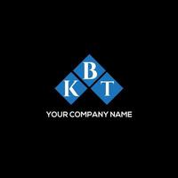 kbt-Buchstaben-Logo-Design auf schwarzem Hintergrund. kbt kreatives Initialen-Brief-Logo-Konzept. kbt Briefgestaltung. vektor