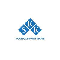 skk brev logotyp design på vit bakgrund. skk kreativa initialer brev logotyp koncept. skk bokstavsdesign. vektor