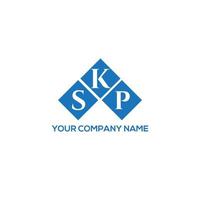 SKP-Brief-Logo-Design auf weißem Hintergrund. skp kreative Initialen schreiben Logo-Konzept. skp Briefgestaltung. vektor